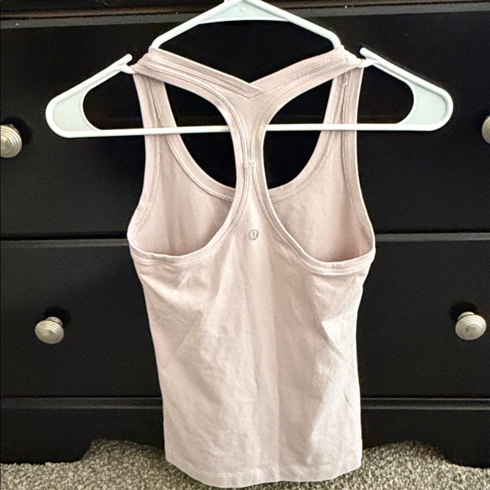 Lululemon Cool Racerback II Tank Nulu - Porcelain Pink - Size 2 - Picture 6 of 6